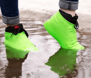 Силиконовые чехлы бахилы для обуви от дождя и грязи Waterproof Silicone Shoe
Раз. . фото 9