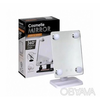 Дзеркало з підсвіткою для макіяжу Cosmetie Mirror 360 Rotation Angel — необхідни. . фото 1
