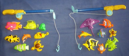 1 )Іграшкова рибалка -2 набори.
Вудочки розкладаються і змотуються котушкою+ по. . фото 3