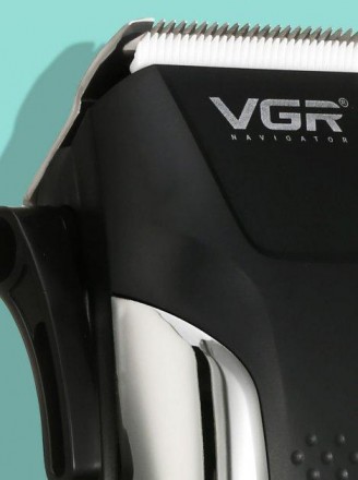 Описание Профессиональная машинка для стрижки волос 8 насадок VGR V-120 Pro Черн. . фото 5