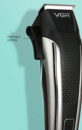 Описание Профессиональная машинка для стрижки волос 8 насадок VGR V-120 Pro Черн. . фото 10