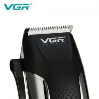Описание Профессиональная машинка для стрижки волос 8 насадок VGR V-120 Pro Черн. . фото 8
