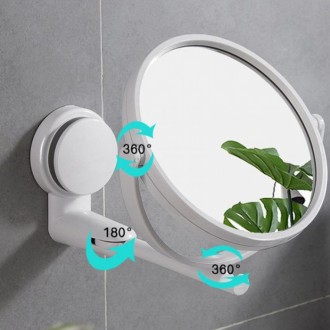 Зеркало в ванную имеет механизм вращения, позволяющий регулировать угол наклона . . фото 4
