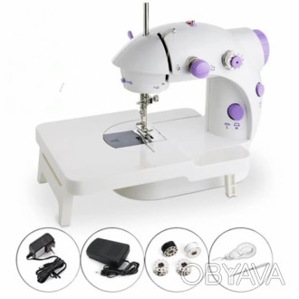 Мини швейная машина 4 в 1 Mini Sewing Machine – это компактная мини швейная маши. . фото 1
