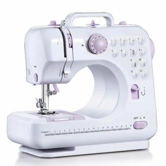 Эта мини швейная машинка Yasm 505A представляет собой компактное и удобное устро. . фото 2