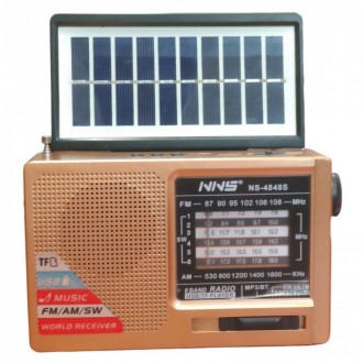 Радиоприёмник NS-4848S. Радиоприемник автономный и мобильный. Заряжается от сети. . фото 2