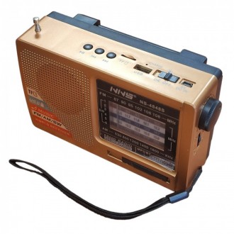 Радиоприёмник NS-4848S. Радиоприемник автономный и мобильный. Заряжается от сети. . фото 3