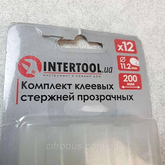 Комплект прозрачных клеевых стержней Intertool RT-1020 — расходный материал для . . фото 3