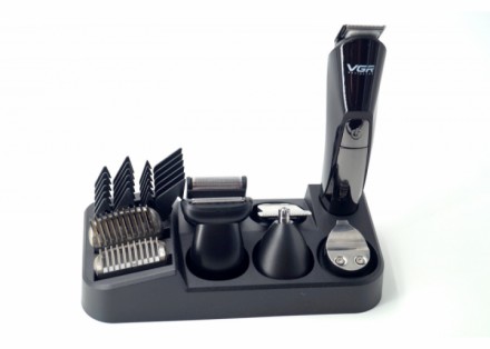 Многофункциональный Триммер набор для стрижки волос и для бритья и носа VGR V-01. . фото 4