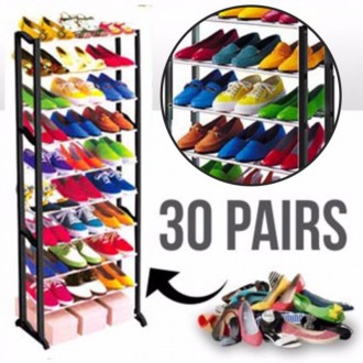 Полка для обуви Amazing Shoe Rack на 30 пар
Органайзер для обуви Amazing shoe ra. . фото 5