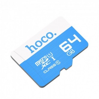 Карта памяти Hoco Micro SDHS 64GB Синяя
Карта памяти Micro SDHC 64GB, Hoco High . . фото 2