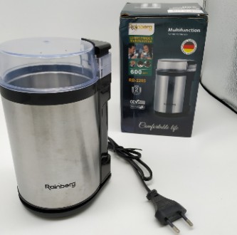 Компактная электрическая кофемолка RB-2205 , не займет много места на кухне и пр. . фото 2
