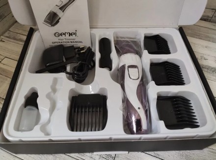 Надежная и качественная машинка для стрижки волос GEMEI GM-6062 поможет создать . . фото 7