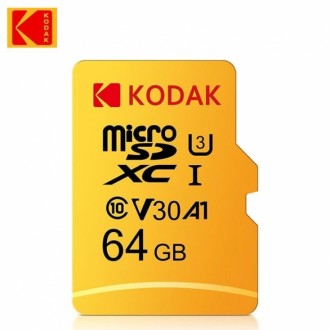 MicroSD Карта памяти Kodak UHS-L V30 A1 - идеальная для съемки 4k UltraHD видео . . фото 2