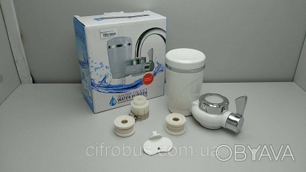 Фильтр-насадка water purifier faucet на кран для проточной воды WATER PURIFIER.
. . фото 1