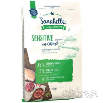 Sanabelle Sensitive з м'ясом птиці - це збалансований сухий корм для дорослих кі. . фото 1