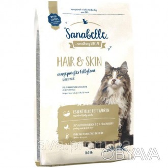 Sanabelle Hair & Skin - це збалансований і функціональний корм для дорослих кішо. . фото 1