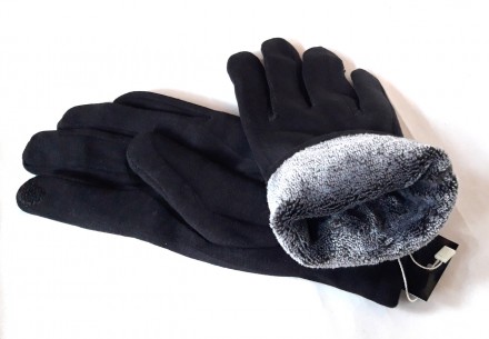 Мужские универсальные перчатки, верх качественный плотных трикотаж, подкладка ма. . фото 4