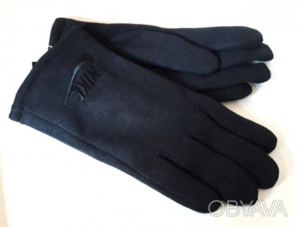Мужские универсальные перчатки, верх качественный плотных трикотаж, подкладка ма. . фото 1