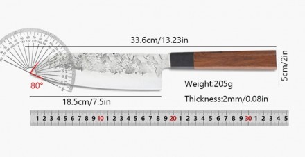 Японский нож Santoku,ніж Santoku,ніж Сантоку ,Нож Сантоку

Оригинальная аутент. . фото 4