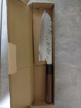Японский нож Santoku,ніж Santoku,ніж Сантоку ,Нож Сантоку

Оригинальная аутент. . фото 5