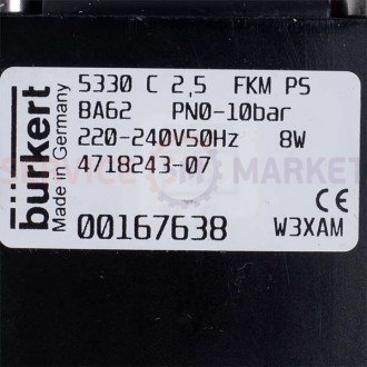
	Соленоїдний клапан для пральної машини Electrolux Professional 471824307. . фото 3