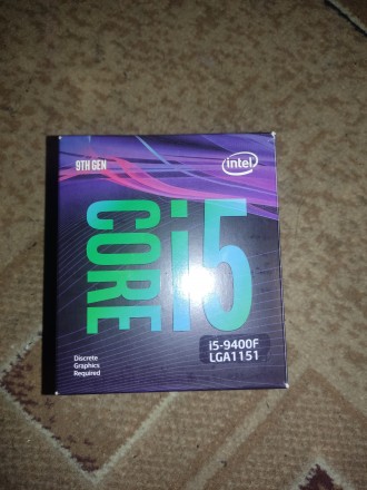 Продам Процесор Intel Core i5-9400F 2.9GHz / 8GT / s / 9MB  s1151. 
Состояние х. . фото 2