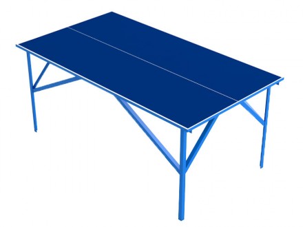 Стол предназначен для игры в настольный теннис. Может устанавливаться как в поме. . фото 2