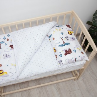 Детский комплект постельного белья для кроватки "Зоопарк" - это ваша возможность. . фото 5