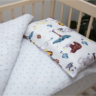 Детский комплект постельного белья для кроватки "Зоопарк" - это ваша возможность. . фото 3