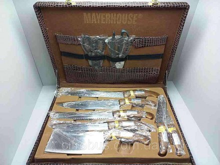 Набір ножів Mayerhouse 25 пр. MY-12003. Матеріал виготовлення високоякісна неірж. . фото 3