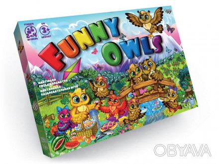 ![CDATA[Настільна розважальна гра "Funny Owls" (20) Danko Toys Работаем с 2011 г. . фото 1