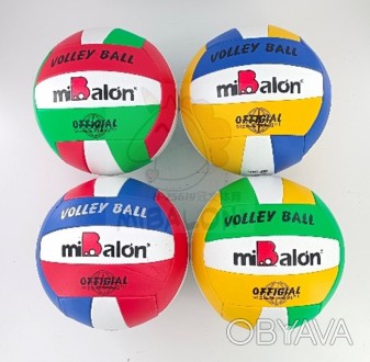 ![CDATA[М"яч волейбольний №5, PVC 230 грам, 4 mix /100/ Работаем с 2011 годаБлаг. . фото 1