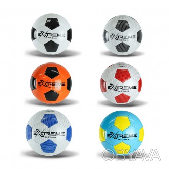 ![CDATA[М"яч футбольний Extreme Motion №5, PVC, 340 грам, MIX 6 кольорів,сітка+г. . фото 1