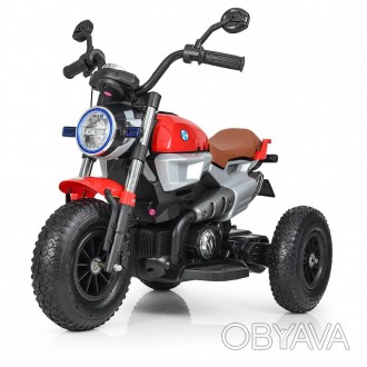 ![CDATA[Мотоцикл M 3687AL-3 (1шт) 2 мотори 18W, 12V7A, USB, муз., шкір. сидіння,. . фото 1