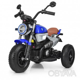 ![CDATA[Мотоцикл M 3687AL-4 (1шт) 2 мотори 18W, 12V7A, USB, муз., шкір. сидіння,. . фото 1