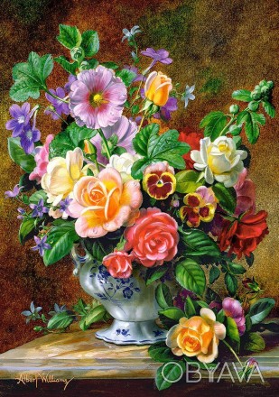 ![CDATA[Кастор пазлы 500 "Цветы в вазе" 47*33 /20/ Работаем с 2011 годаБлагодаря. . фото 1