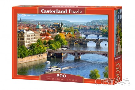 ![CDATA[Кастор пазлы 500 "Мосты в Праге" 47*33 /10/ Работаем с 2011 годаБлагодар. . фото 1