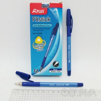 ![CDATA[Кулькова ручка Beifa- 1мм, синій колір 12шт в упак. // Работаем с 2011 г. . фото 1