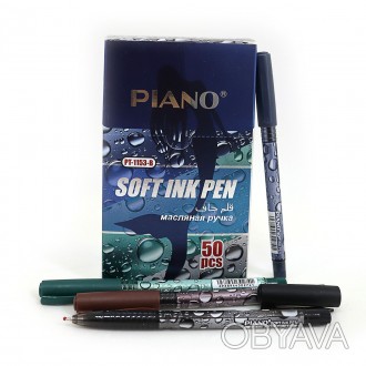 Ручка масляная "Piano" "Пузыри" синяя, mix, 50шт. в уп. // Работаем с 2011 годаБ. . фото 1
