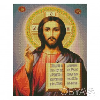 Алмазна картина FA40053 "Ікона Ісус Христос", розміром 40х50 см Работаем с 2011 . . фото 1