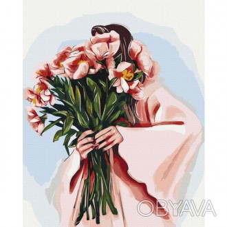 ![CDATA[Картина за номерами: Весняний образ ©Alla Berezovska 40*50 Работаем с 20. . фото 1