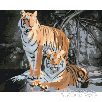 ![CDATA[Картина за номерами: Дикі тигри 40*50 Работаем с 2011 годаБлагодаря боль. . фото 1