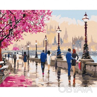 ![CDATA[Картина за номерами: Прогулянка романтичним Лондоном 40*50 Работаем с 20. . фото 1