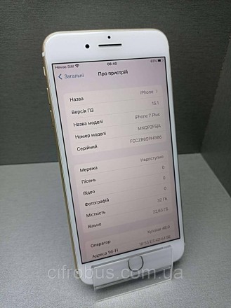 Смартфон, iOS 10, екран 5.5", роздільна здатність 1920x1080, камера 12 МП, автоф. . фото 5