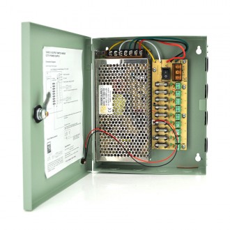 Імпульсний блок живлення 12V-10A / 9CH в боксі з замком перфорований, 9-ти канальний, Q20. Дніпро. фото 1 Імпульсний блок живлення 12V-10A / 9CH в боксі з замком перфорований, 9-ти канальний, Q20. Дніпро. фото 1