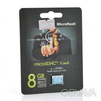 Технічні характеристики:
Карта пам'яті Microflash
Об'єм пам'яті 8 Гбайт
Тип карт. . фото 1