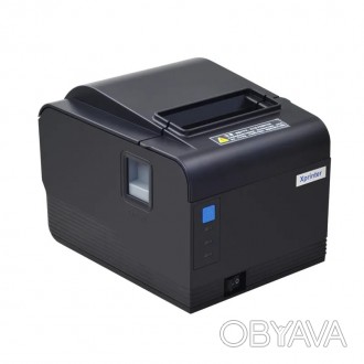 Принтер чеків Xprinter XP-Q260H має мультиінтерфейсні роз'єми для підключення си. . фото 1
