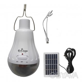 Солнечная лампочка с уличным переносным аккумулятором CL-028MAX с крючком
Если в. . фото 1