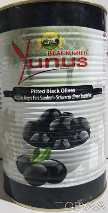 Оливки чорні без кісточок у розсолі 4250 мл 
Оливки черные без косточок в розсол. . фото 1